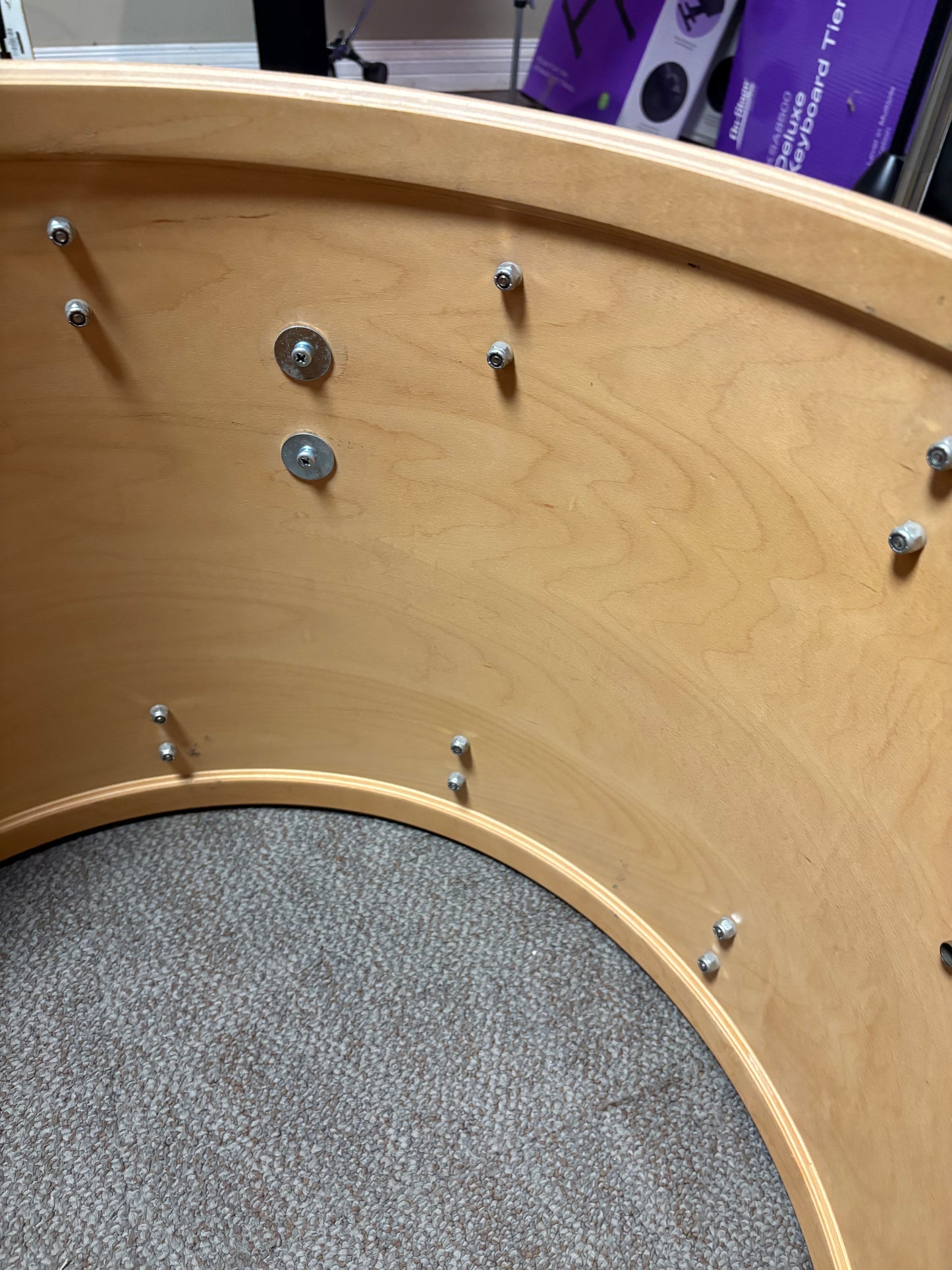 Ayotte 22"x16" Bass Drum - Ivory Lacquer (Used)