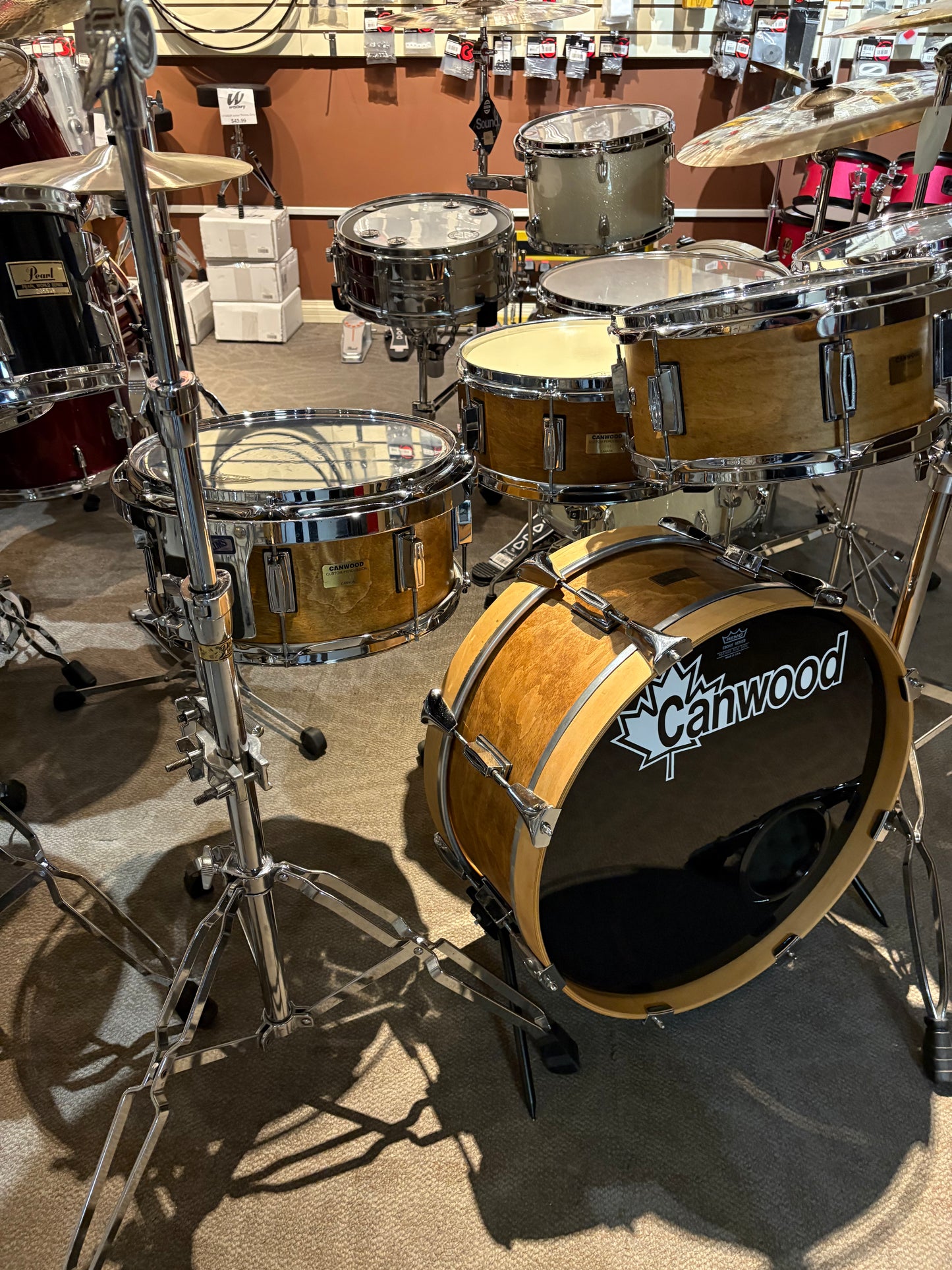 Canwood 5-Piece Maple Drum Set (1986)