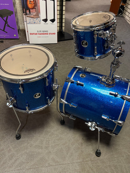 Sonor Force 3007  3-Piece Jungle Drum Set - Blue Sparkle (Used)