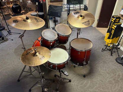 Sonor Force 2005 5-Piece Drum Set w/Hardware & Cymbals - Fade Amber Finish(Used)