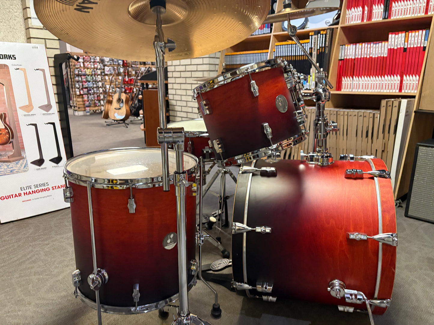 Sonor Force 2005 5-Piece Drum Set w/Hardware & Cymbals - Fade Amber Finish(Used)