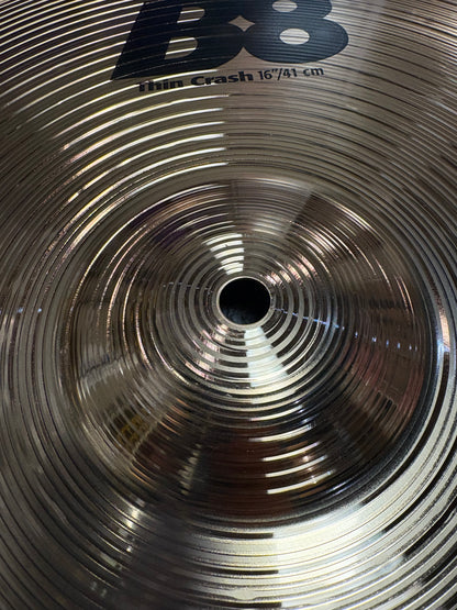 Sabian 16" B8 Thin Crash Cymbal (Used)