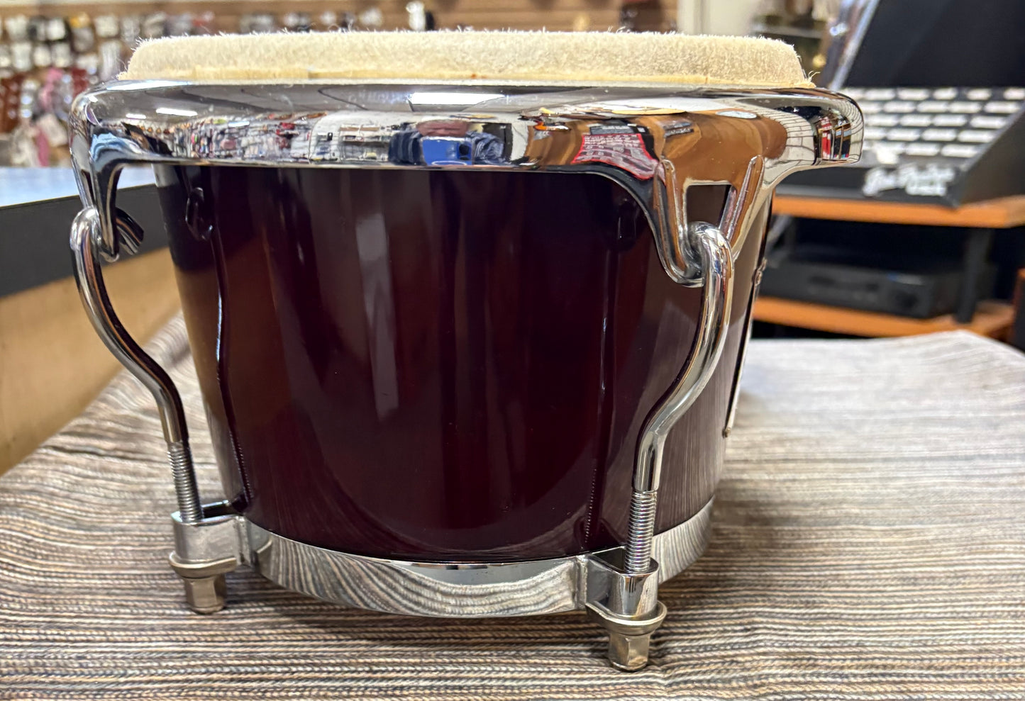Toca 6.5" and 7.5"  Bongos - Transparent Red (Used)