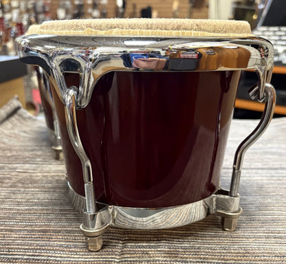 Toca 6.5" and 7.5"  Bongos - Transparent Red (Used)