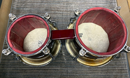 Toca 6.5" and 7.5"  Bongos - Transparent Red (Used)