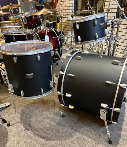 Yamaha Rock Tour 3 Piece Shell Pack - Matte Black Wrap (Used)