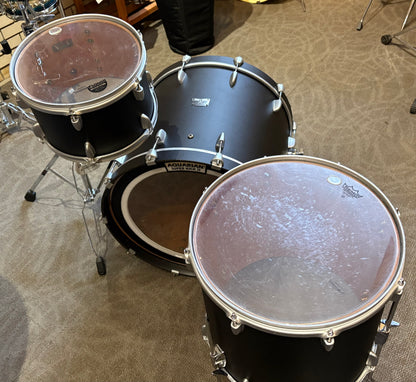 Yamaha Rock Tour 3 Piece Shell Pack - Matte Black Wrap (Used)