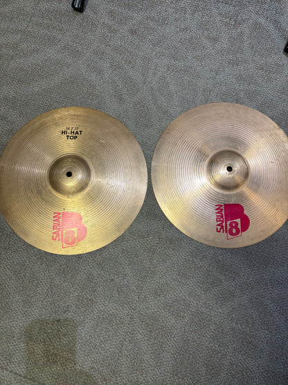 Sabian B8 14" Hi-Hat Cymbals (1987-1990)