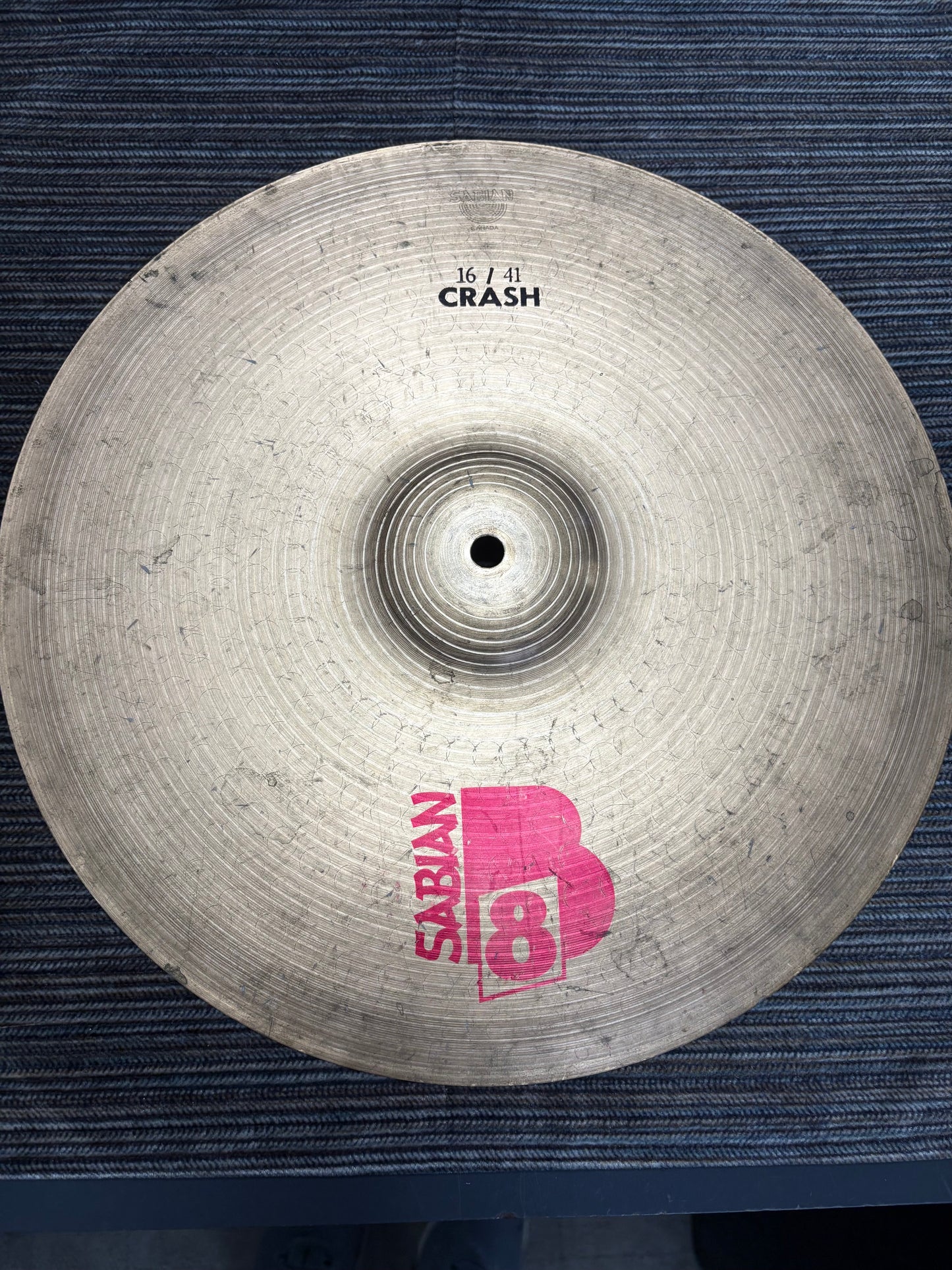 Sabian B8 16" Crash Cymbal (1987-1990)
