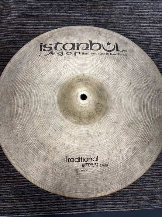 Istanbul Agop 16" Traditional Medium Crash Cymbal (Used)