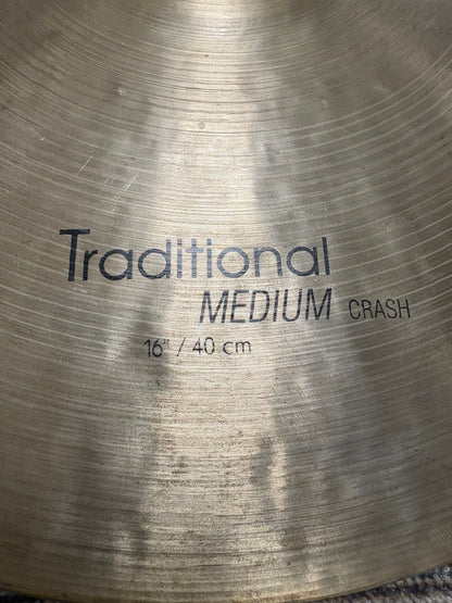 Istanbul Agop 16" Traditional Medium Crash Cymbal (Used)