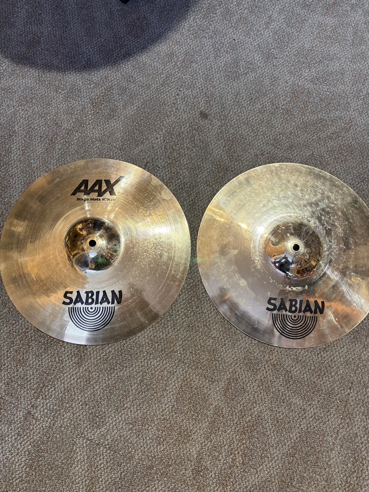 Sabian AAX 14" Stage Hi-Hat Cymbals - Brilliant Finish (Used)