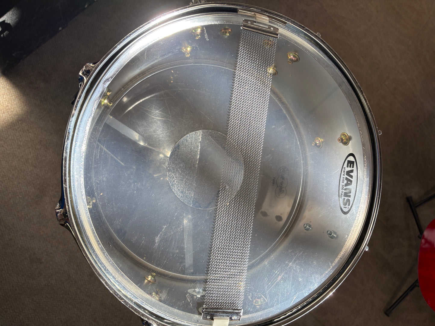 14"x6.5" 8 Lug Steel Snare Drum (Used)