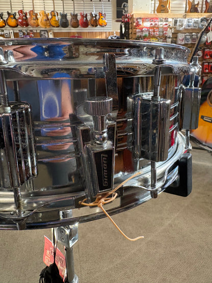 14"x5" 10 Lug Steel Snare Drum w/Ludwig P-85 Throw Off (Used)