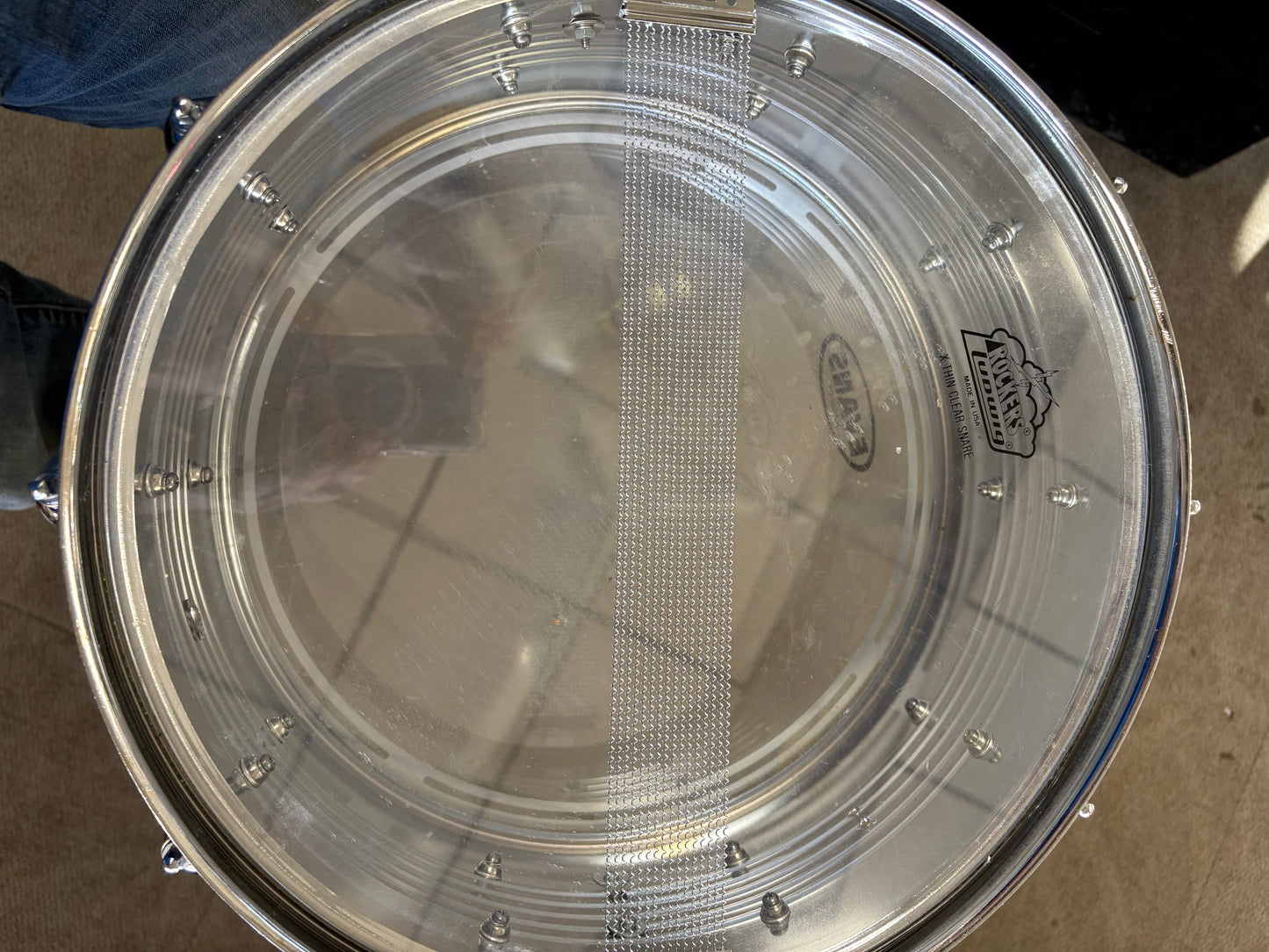 Maxwin 14"x5.5" 10 Lug Steel Snare Drum (Used)
