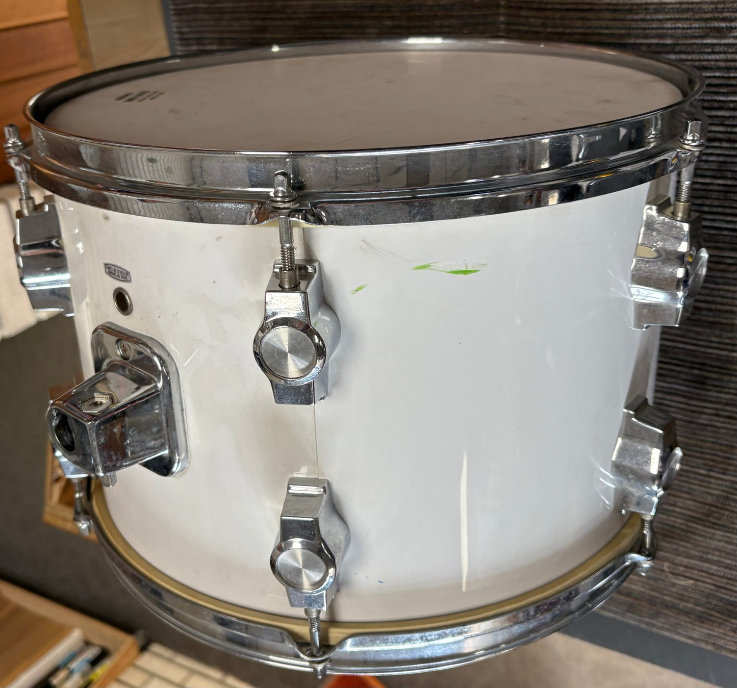 CB Percussion 13"x9" Tom w/Arm - White Wrap (Used)