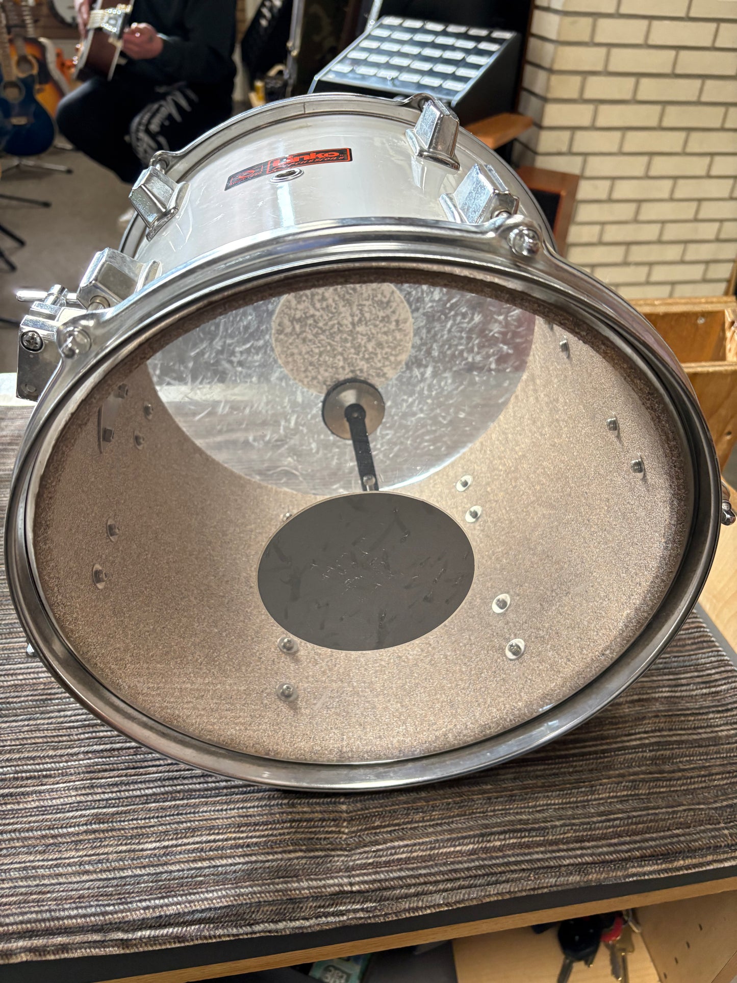 Linko Percussion 12"x10" Tom -  Silver Wrap (Used)