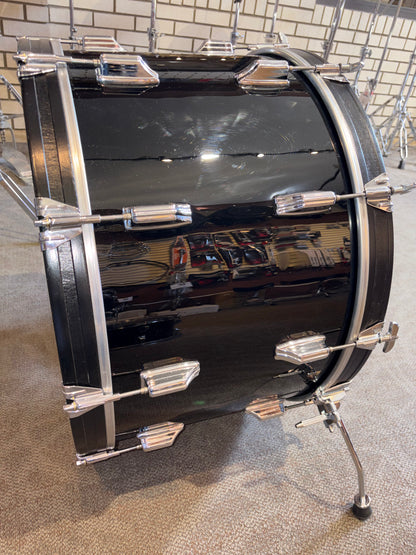 Rogers "Big R" 3 Piece Shell Pack - Gloss Black Wrap (Used)
