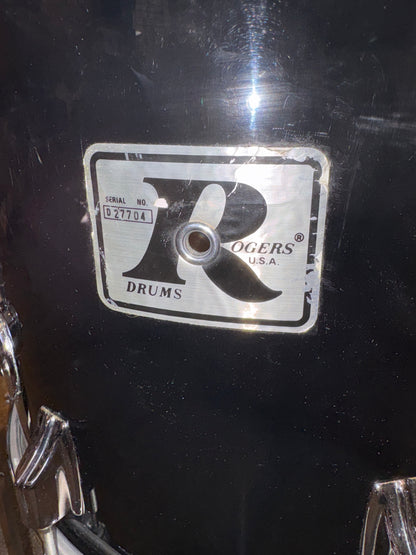 Rogers "Big R" 3 Piece Shell Pack - Gloss Black Wrap (Used)