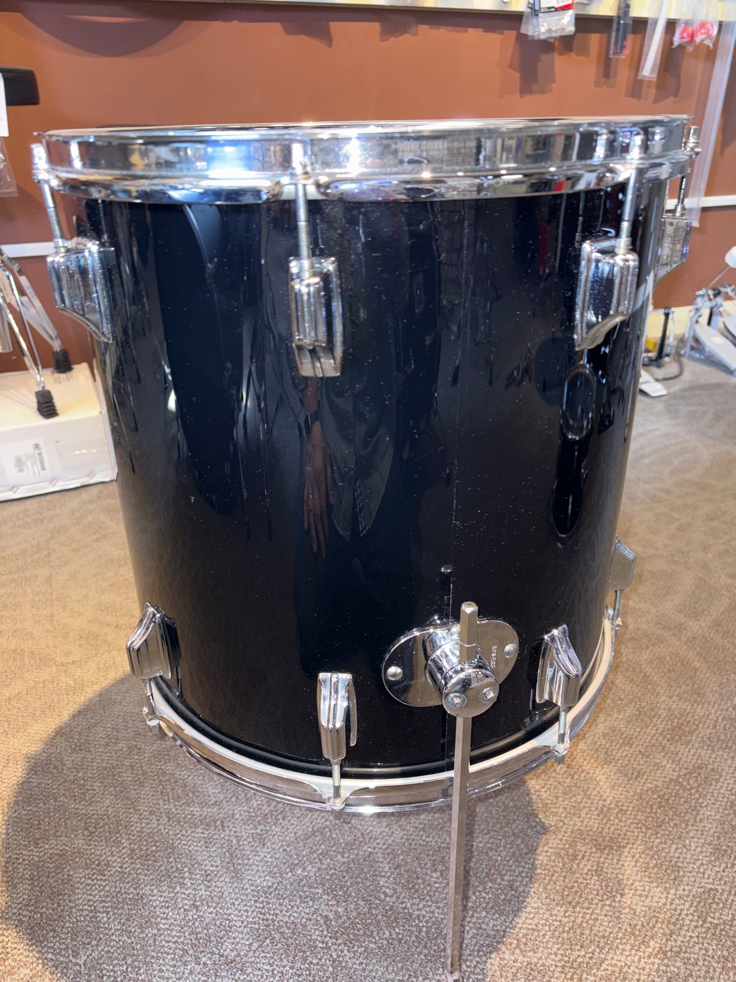 Rogers "Big R" 3 Piece Shell Pack - Gloss Black Wrap (Used)