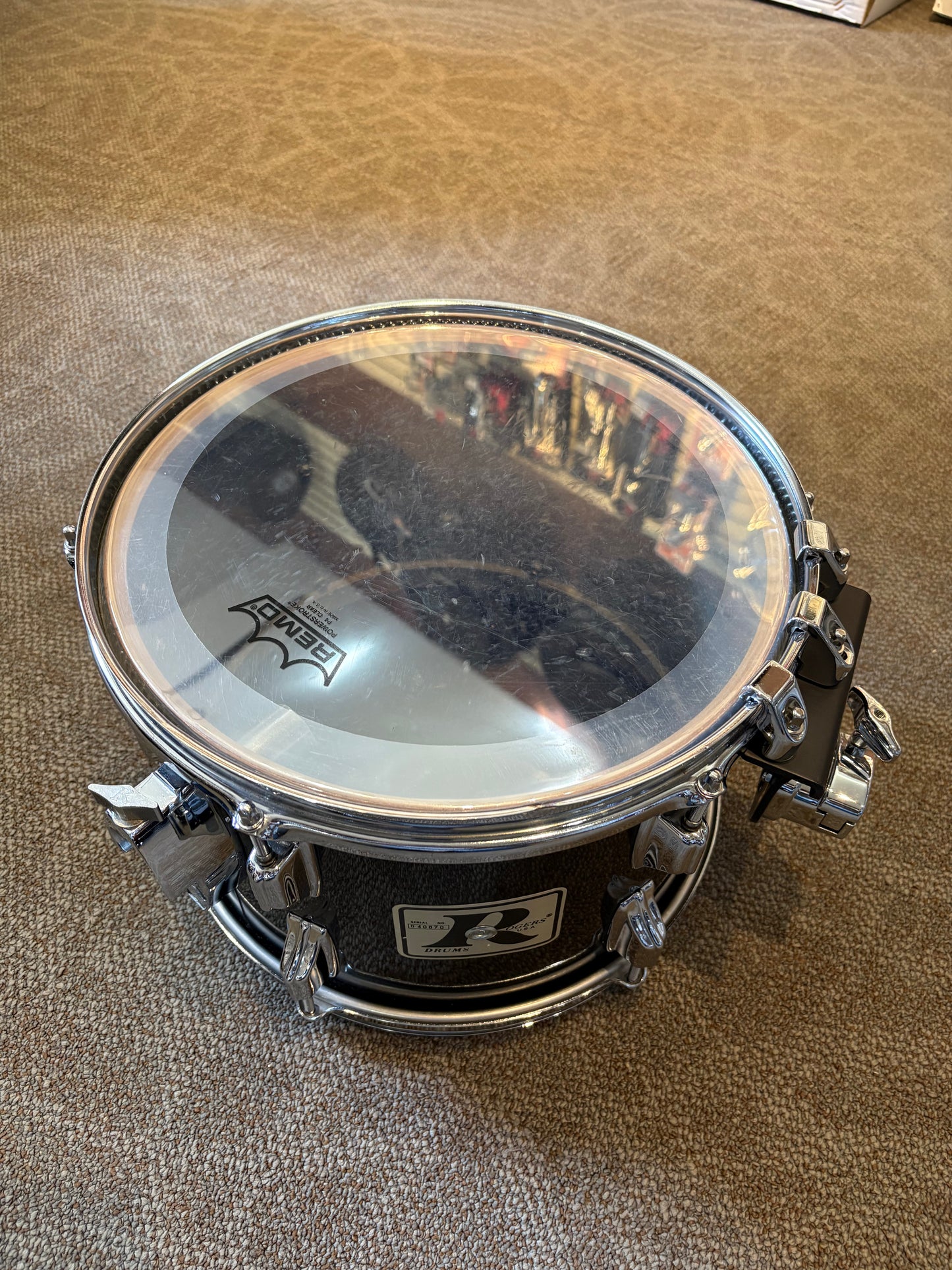 Rogers "Big R" 3 Piece Shell Pack - Gloss Black Wrap (Used)