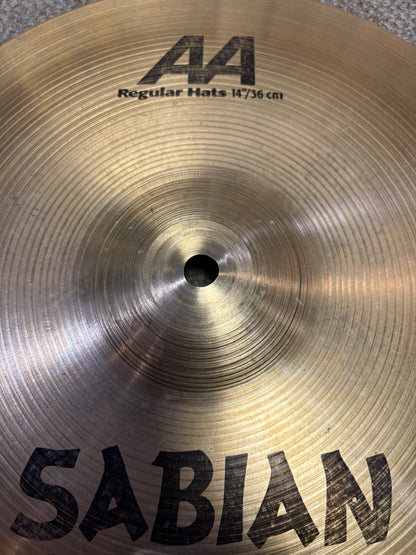 Sabian 14" AA Regular Hi-Hat Cymbals (Used)