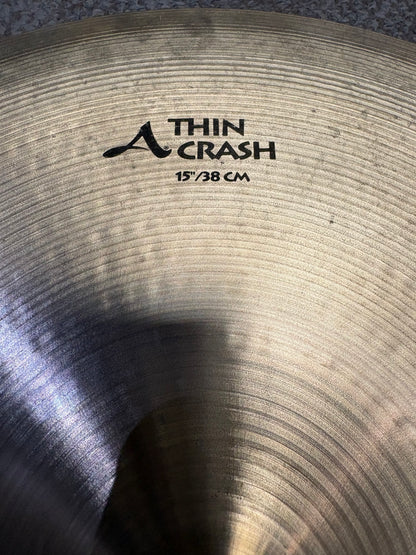 Zildjian 15" A Thin Crash Cymbal (Used)