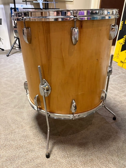 16"x15" Floor Tom w/Legs - Natural Finish (Used)