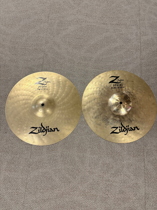 Zildjian 14" Z Custom Hi-Hat Cymbals (Used)