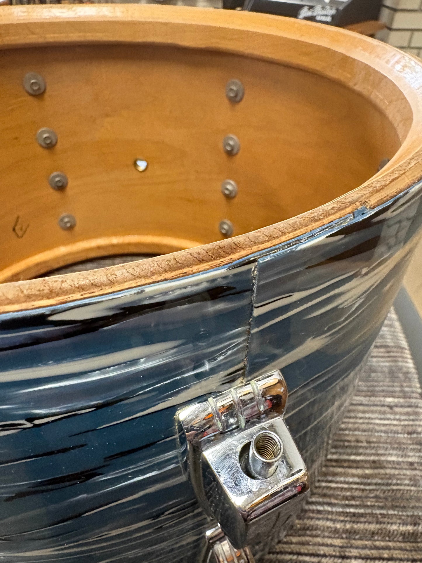 Ludwig 13"x9" Tom - Blue Oyster Wrap (1969)