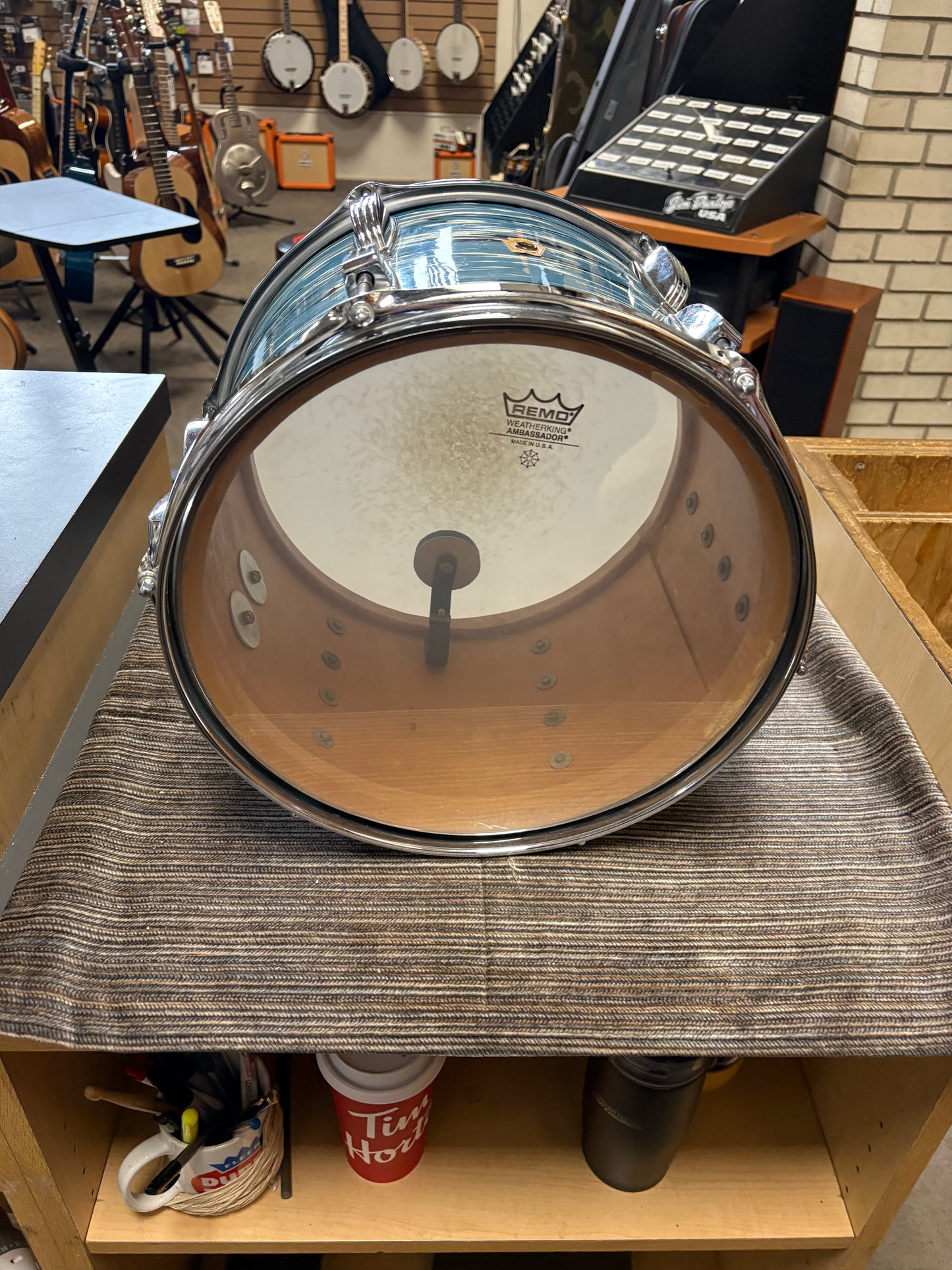 Ludwig 13"x9" Tom - Blue Oyster Wrap (1969)