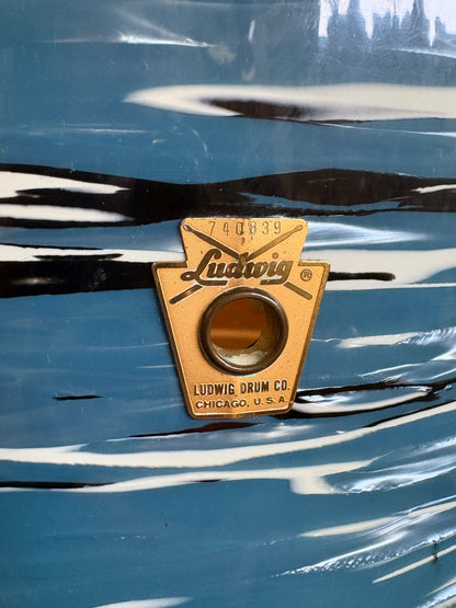 Ludwig 13"x9" Tom - Blue Oyster Wrap (1969)