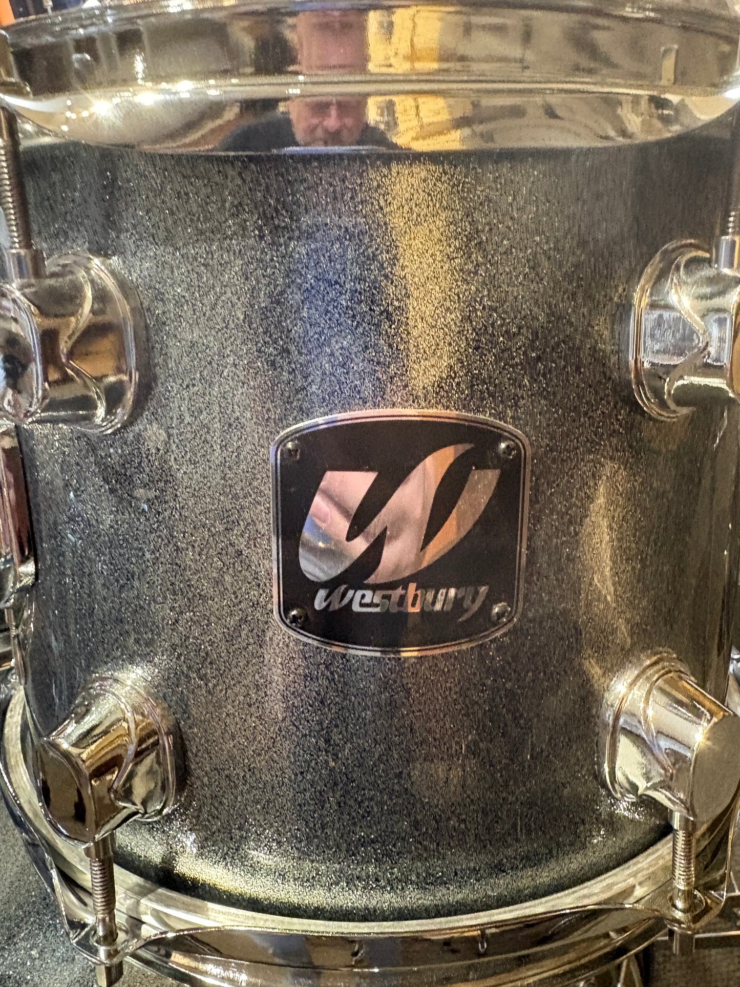 Westbury 5 Piece Drum Set w/Hardware & Cymbals - Aqua Sparkle (Used)
