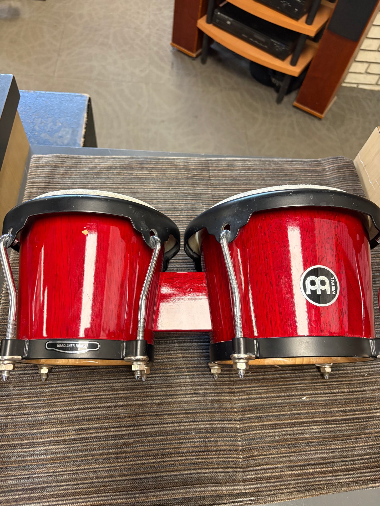 Meinl Headliner 8"x6.75" Bongos - Wine Red (Used)