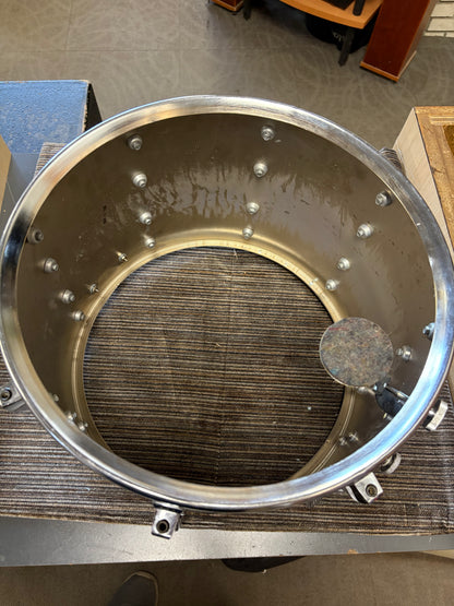 Ludwig 14"x10" Chrome "Ludalloy" Marching Snare Drum w/Case (1970)