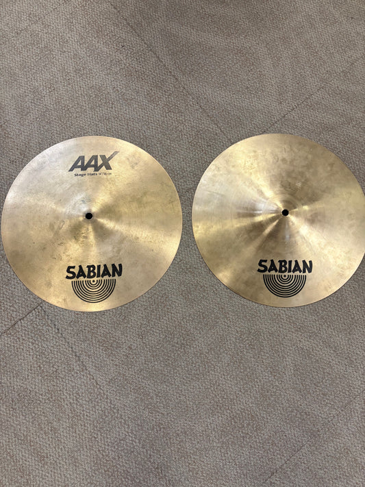 Sabian AAX 14" Stage Hi-Hat Cymbals (Used)