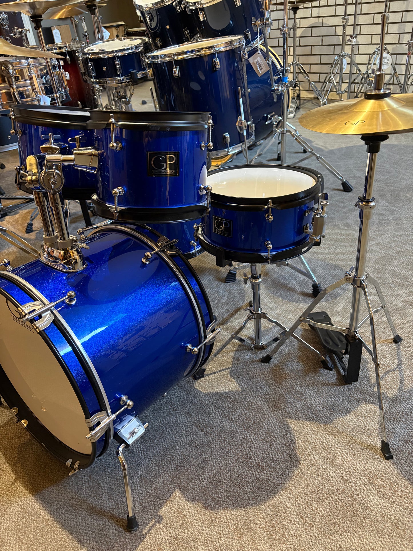 Granite Percussion 5-Piece Junior Drum Set - Blue (Used)