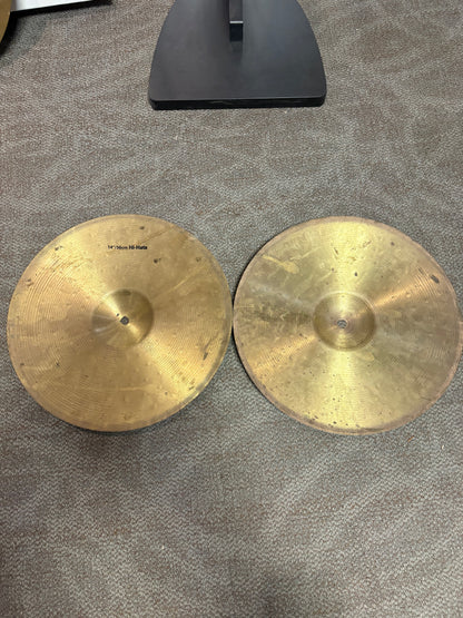 2 Piece Brass Cymbal Pack - 14" Hi-Hats & 18" Crash Ride