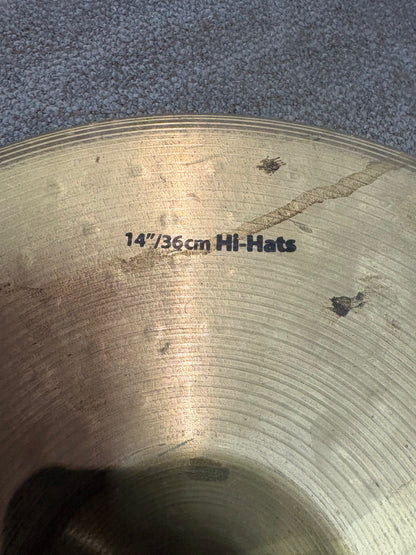 2 Piece Brass Cymbal Pack - 14" Hi-Hats & 18" Crash Ride