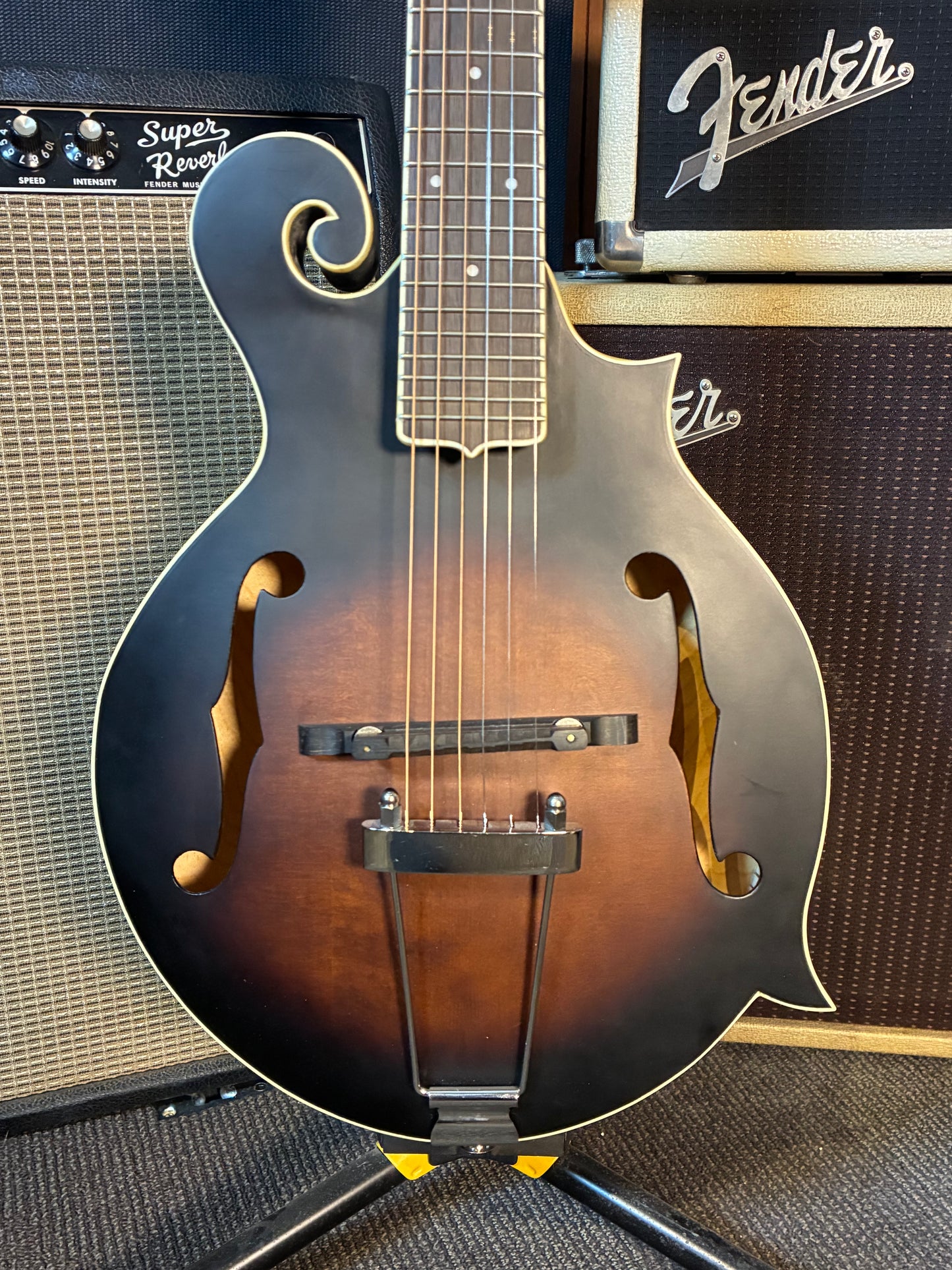 Goldtone F-6 F-Style Mando-Guitar w/Pickup & Case - Sunburst (Used)