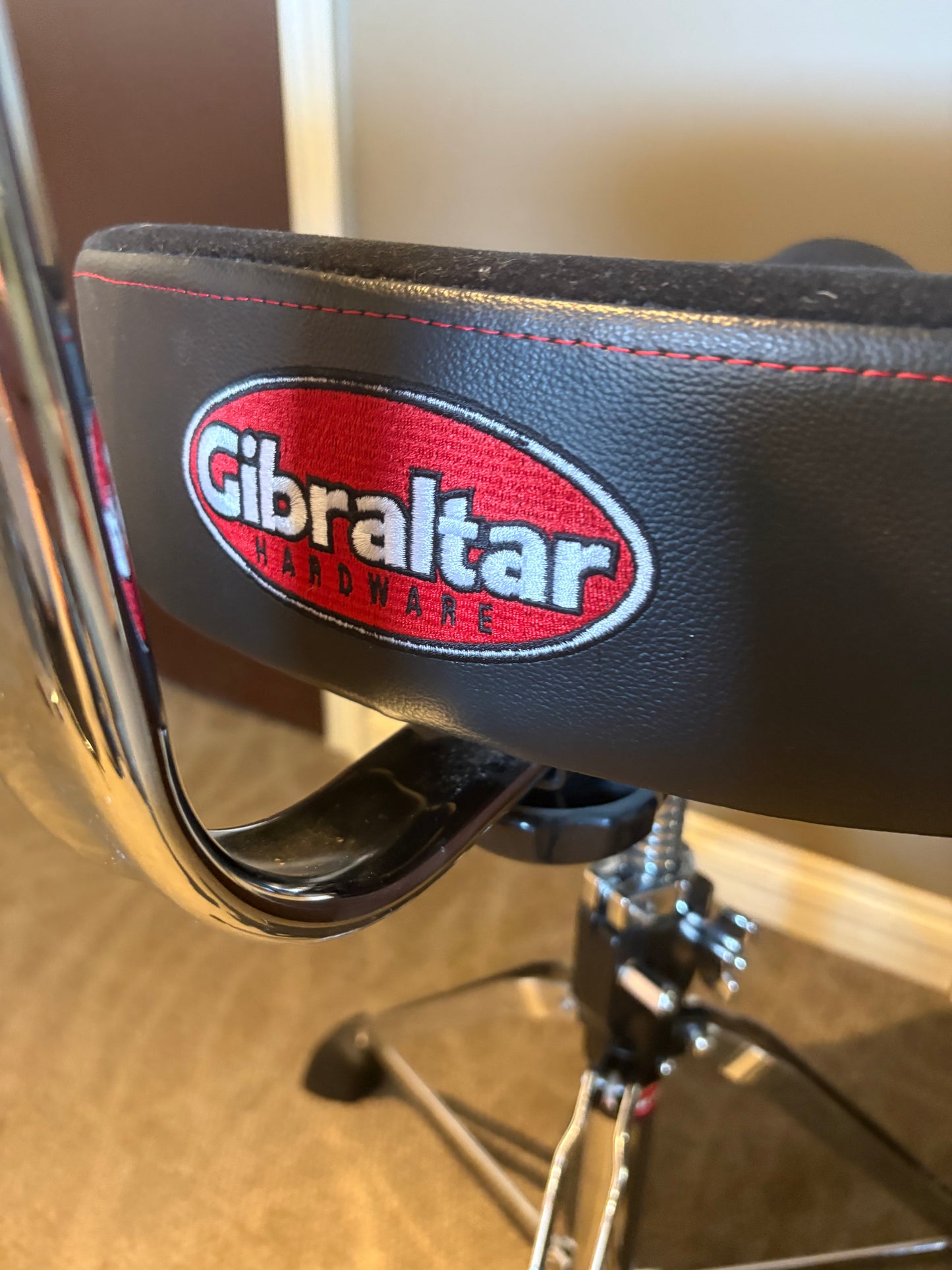Gibraltar 9608MB 16" Cordura Saddle Drum Throne w/Backrest (Used)