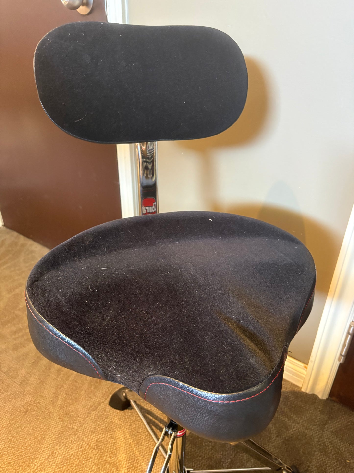 Gibraltar 9608MB 16" Cordura Saddle Drum Throne w/Backrest (Used)