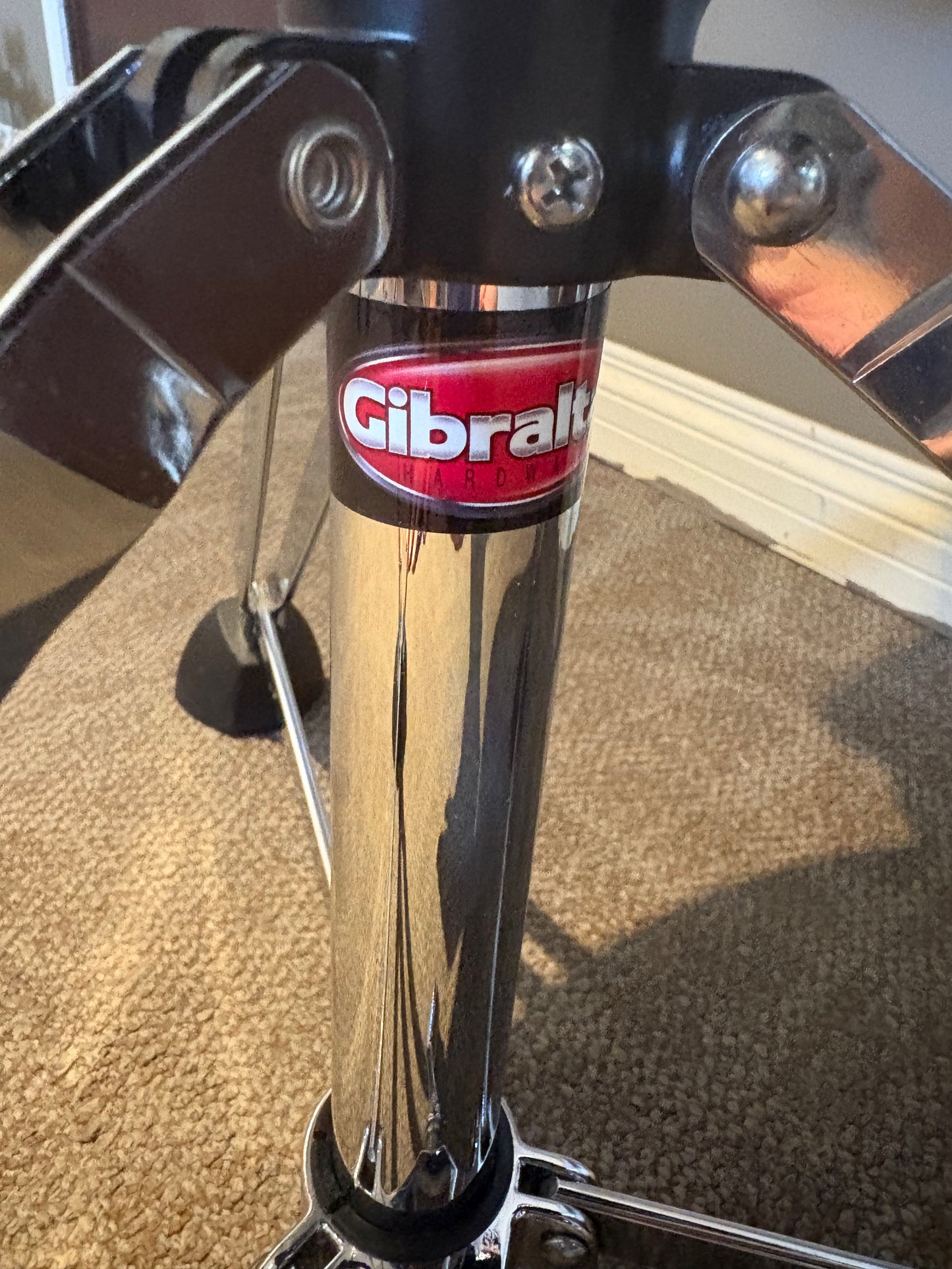 Gibraltar 9608MB 16" Cordura Saddle Drum Throne w/Backrest (Used)