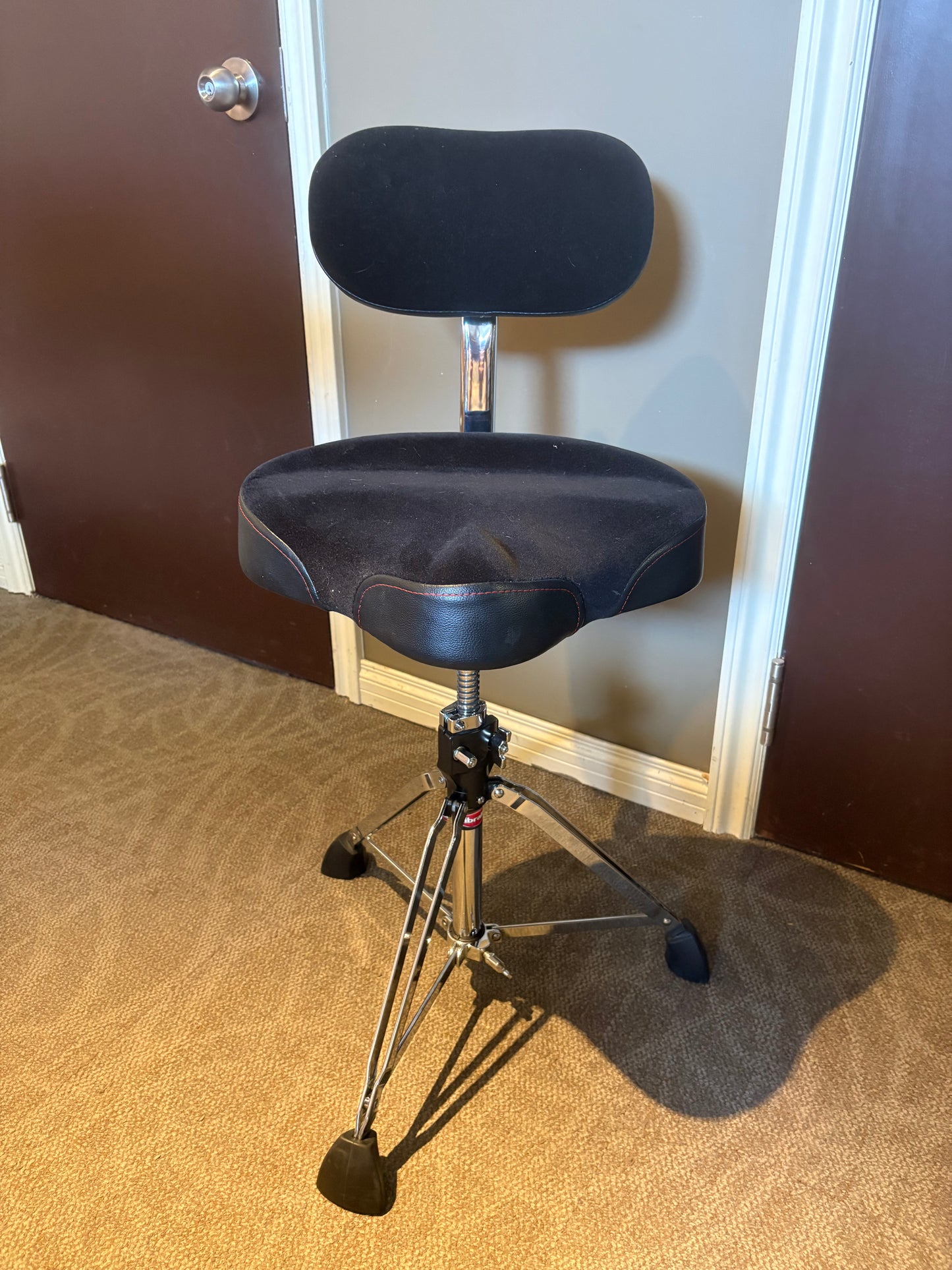 Gibraltar 9608MB 16" Cordura Saddle Drum Throne w/Backrest (Used)