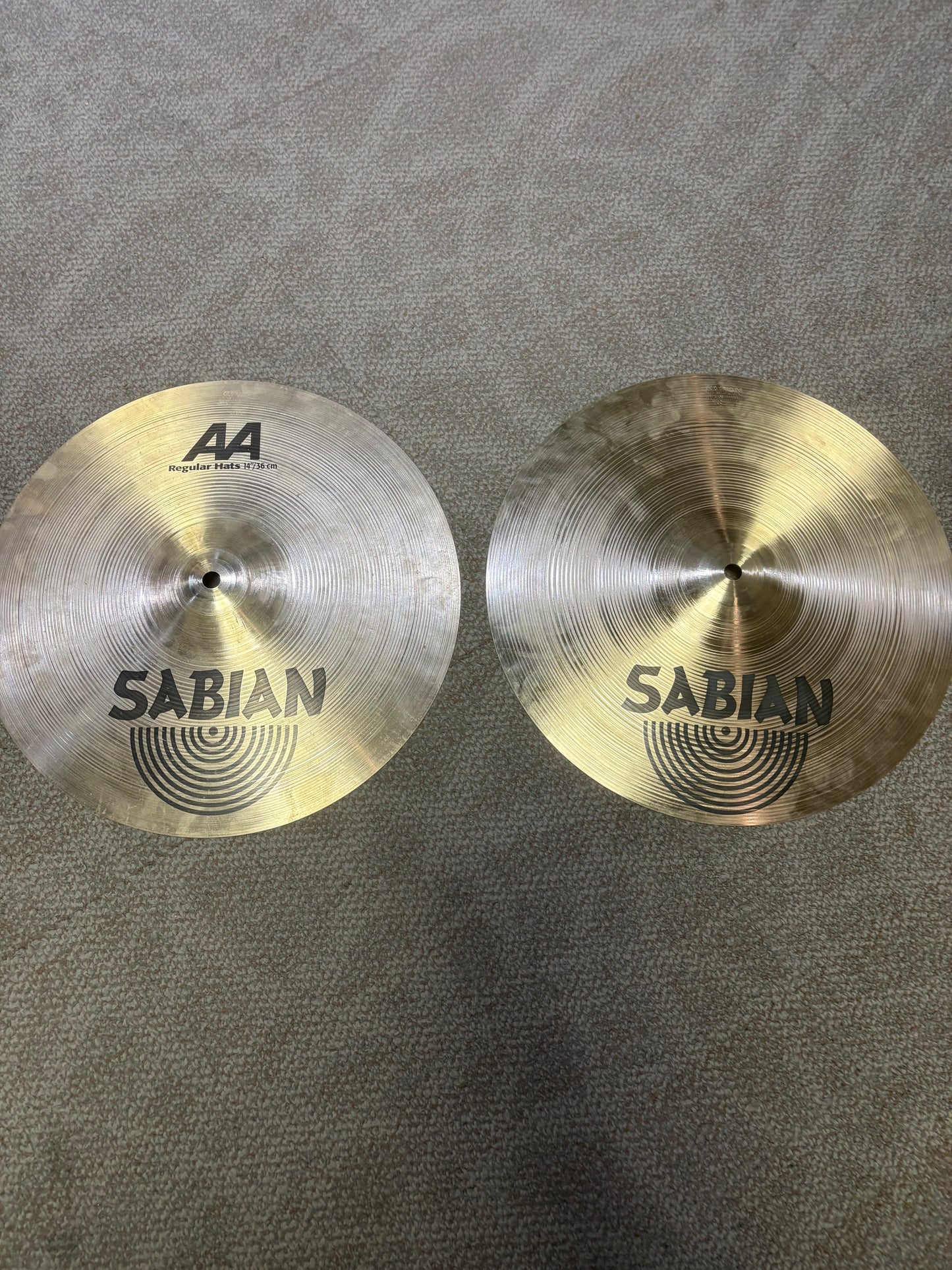 Sabian 14" AA Regular Hi-Hat Cymbals (Used)