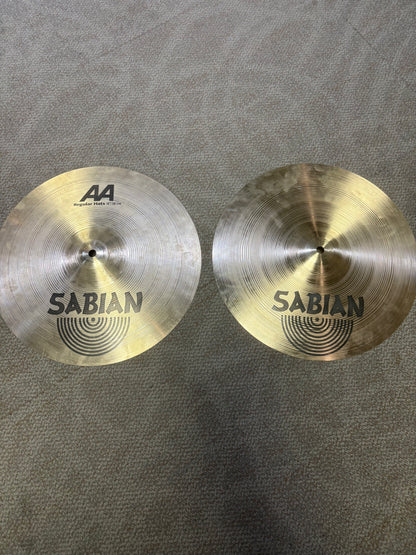 Sabian 14" AA Regular Hi-Hat Cymbals (Used)