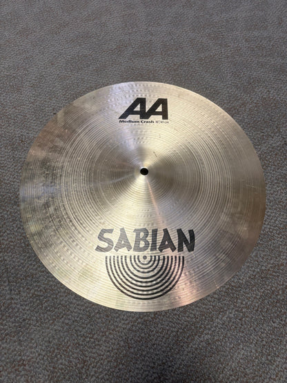 Sabian 16" AA Medium Crash Cymbal (Used)