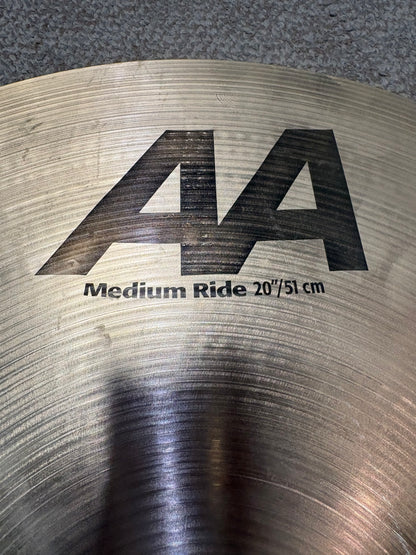 Sabian 20" AA Medium Ride Cymbal (Used)
