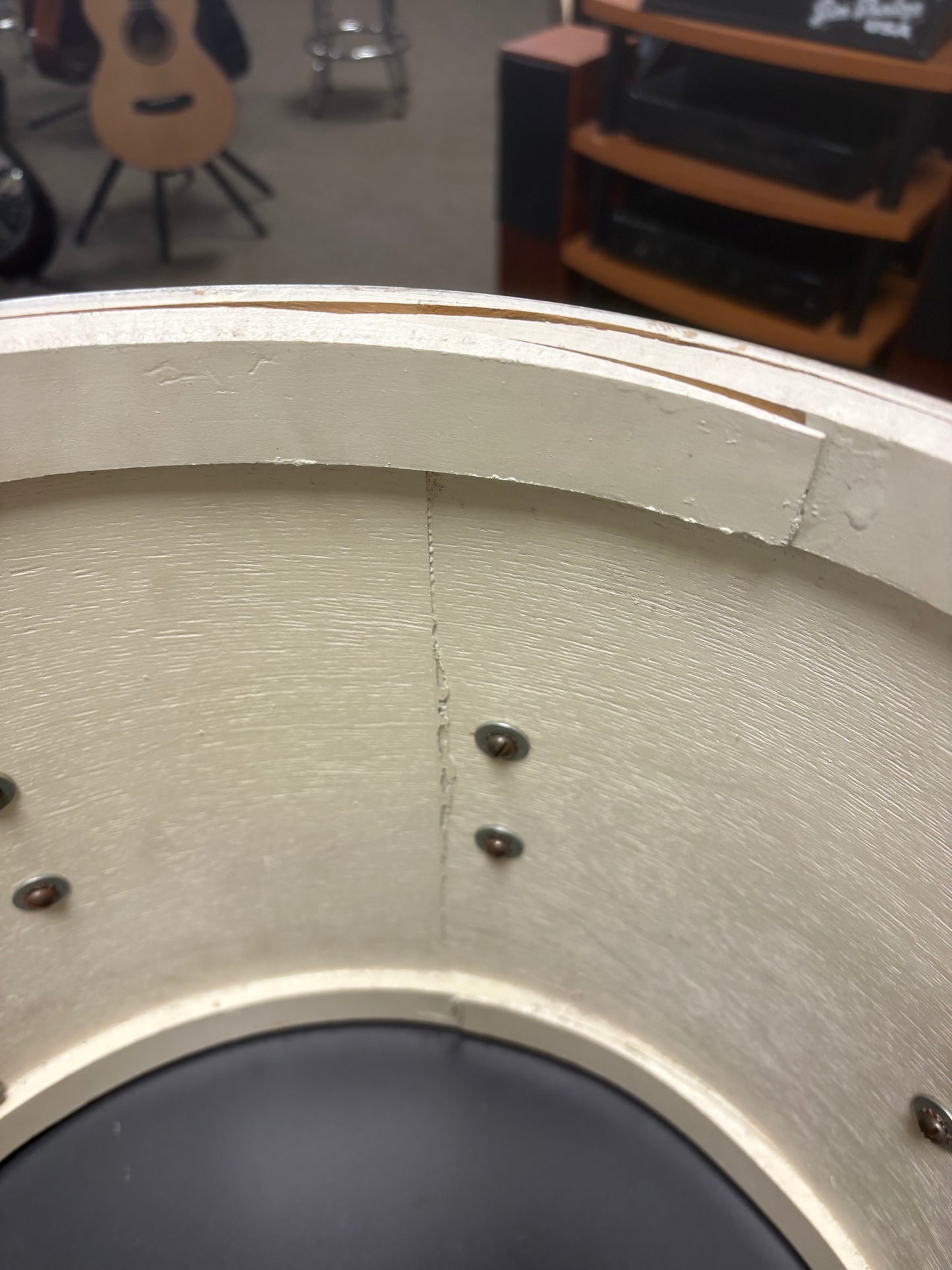 Leedy & Ludwig 3160 "Triumphlal" 15"x12" Parade Snare Drum - Marine Pearl (1952)