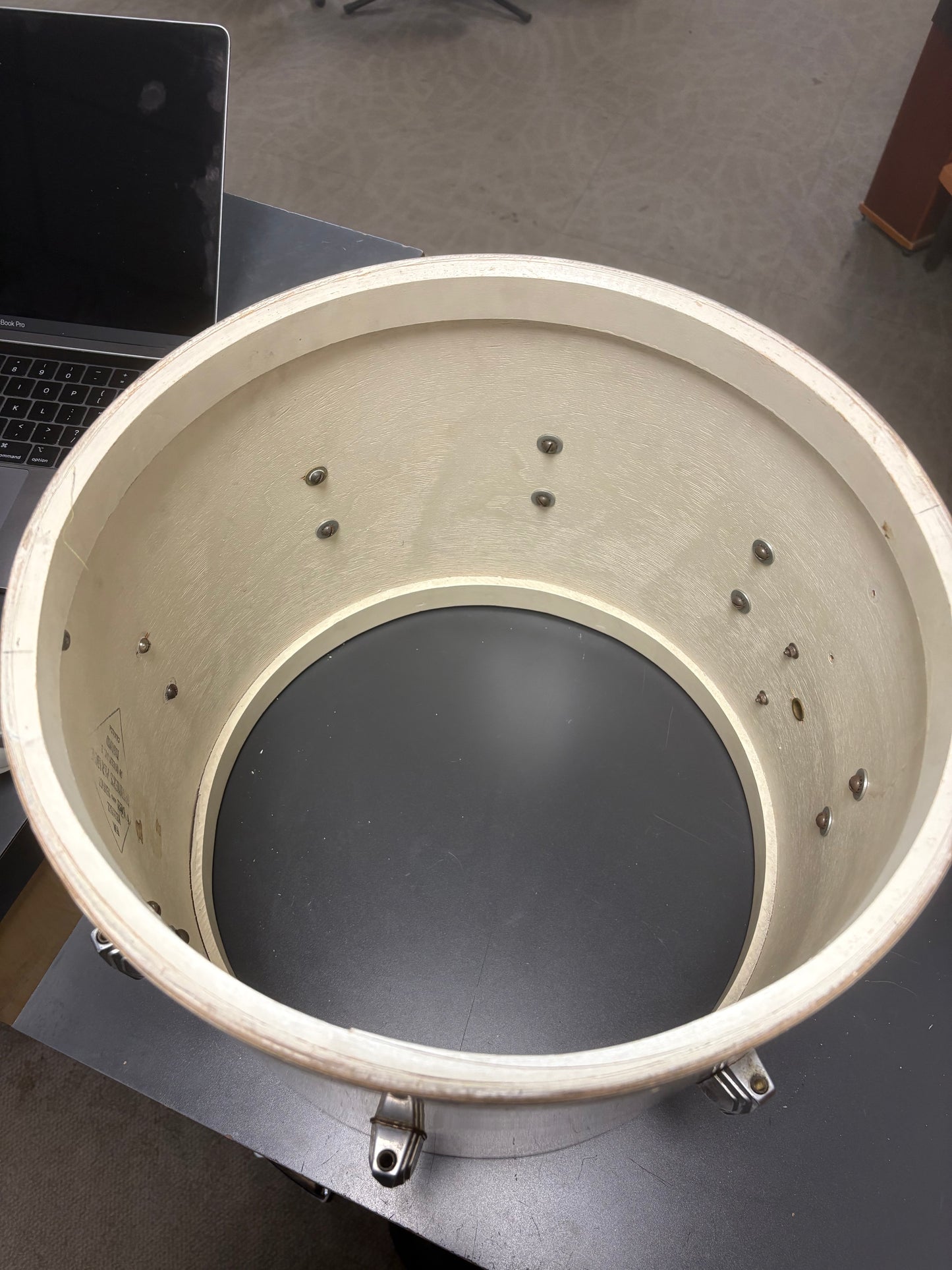 Leedy & Ludwig 3160 "Triumphlal" 15"x12" Parade Snare Drum - Marine Pearl (1952)
